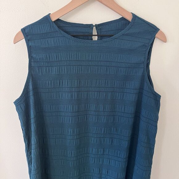 SOLY HUX Women's Ruffle Hem Sleeveless Green Tank Dress Round Neck Casual Smock - Picture 8 of 11